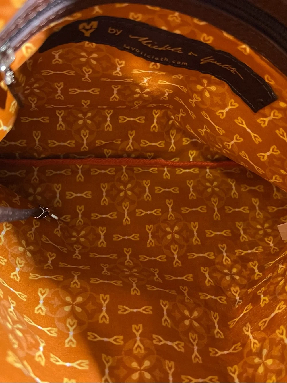 MY by Michele & Yvette‎ Patterned Orange Crossbody Bag